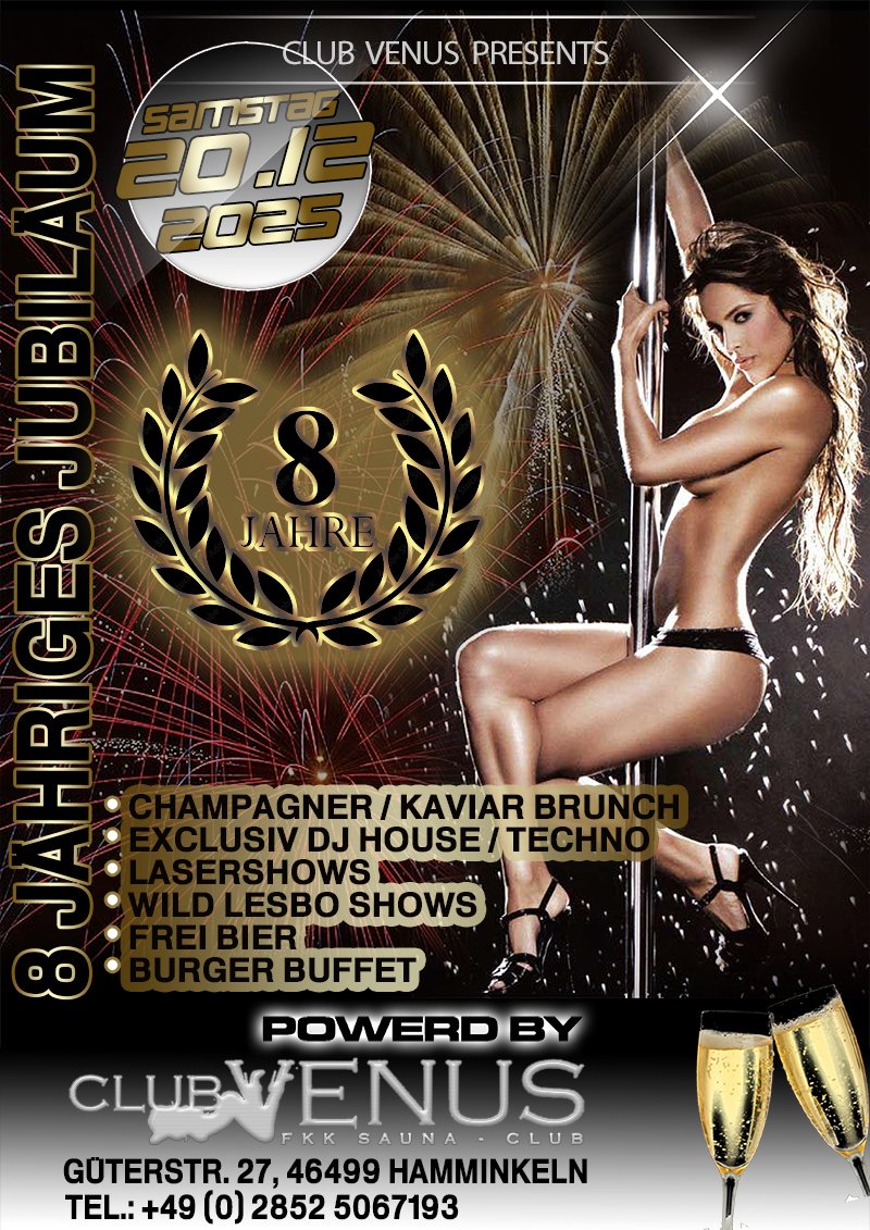 8 Jahre Club Venus in Hamminkeln