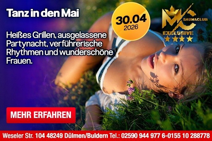 Tanz in den Mai im Saunaclub Buldern