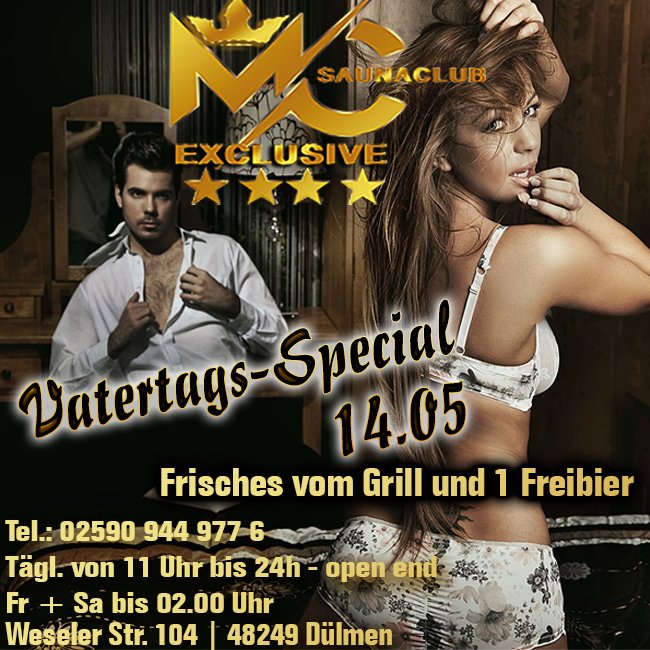 Vatertag Party im Saunaclub Buldern