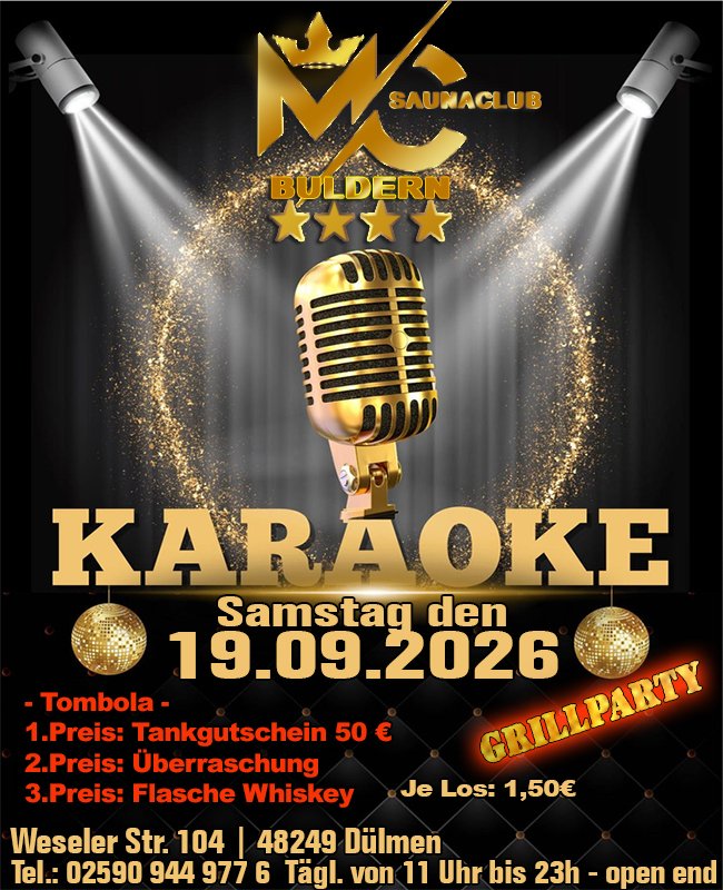 Karaokeparty inkl. Tombola in Buldern
